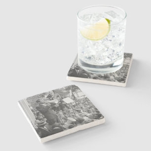 Sen. Robert Kennedy Campagne voor Amerikaans Presi Stenen Onderzetter