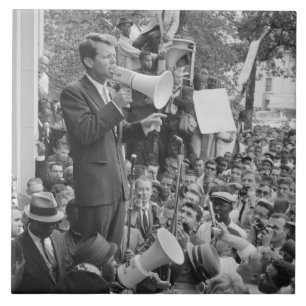 Sen. Robert Kennedy Campagne voor Amerikaans Presi Tegeltje