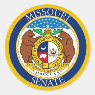 SENAAT VAN MISSOURI RONDE STICKER