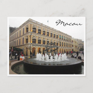 senado fountain macau briefkaart