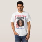 Senator Aangepaste Campagne Verkiezing T-shirt (Voorkant volledig)