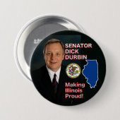 Senator Dick Durbin Button (Voorkant /achterkant)
