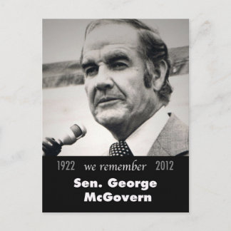 Senator George McGovern 1922-2012 Briefkaart