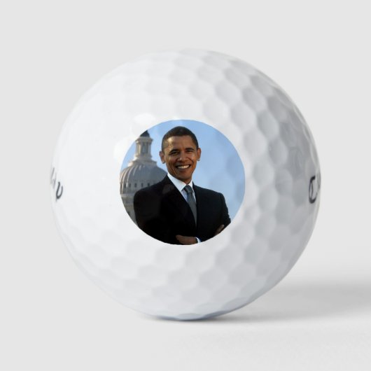 Senator Portrait, Amerikaans President Barack Obam Golfballen (Voorkant)