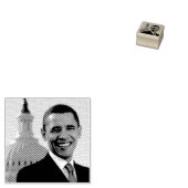 Senator Portrait, Amerikaans President Barack Obam Rubberstempel (Gestempeld)