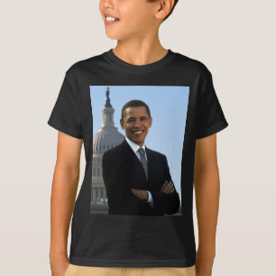 Senator Portrait, Amerikaans President Barack Obam T-shirt