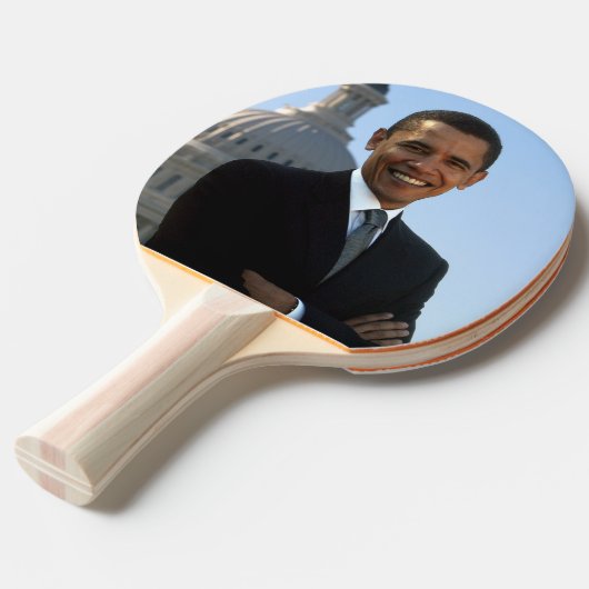Senator Portrait, Amerikaans President Barack Obam Tafeltennisbatje (Voorkant Gekanteld)
