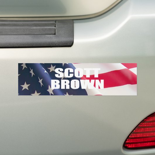 SENATOR SCOTT BROWN BUMPERSTICKER (Op auto)