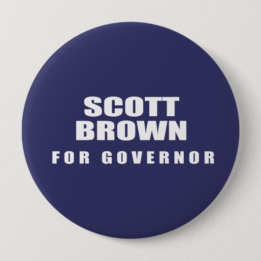 SENATOR SCOTT BROWN RONDE BUTTON 4,0 CM (Voorkant)