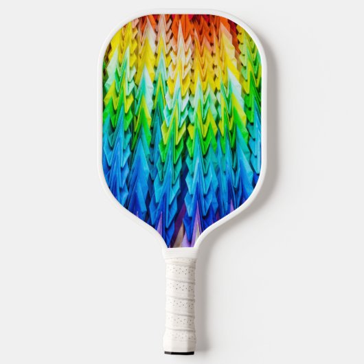 Senbazuru of duizend origamikranen pickleball paddle (Achterkant)