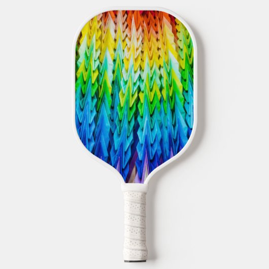 Senbazuru of duizend origamikranen pickleball paddle (Voorkant)