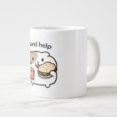 Send Help Funny Coffee Mug – Relatable Stress Meme (Devant droit)