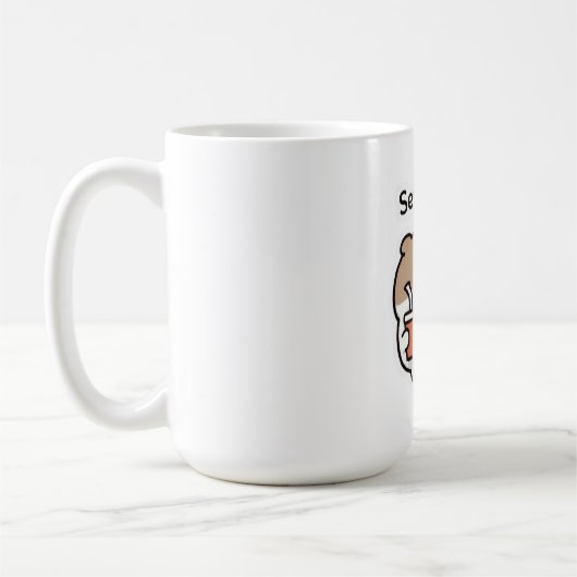 Send Help Funny Coffee Mug – Relatable Stress Meme (Gauche)