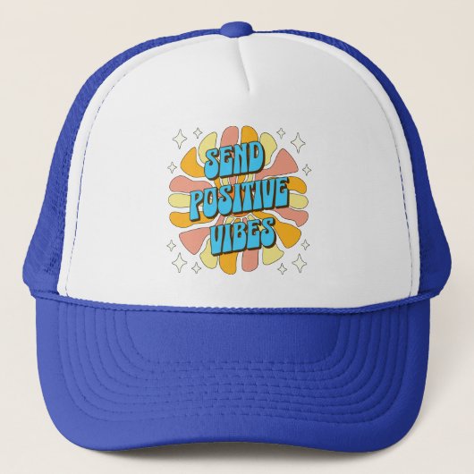 Send Positive Vibes Trucker Pet (Voorkant)