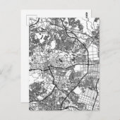 Sendai Japan City Map Briefkaart (Voorkant / Achterkant)