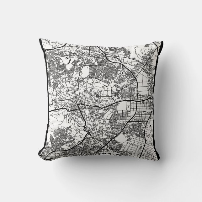 Sendai Japan City Map Kussen (Voorkant)