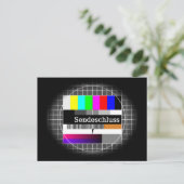 SendeSchluss. Briefkaart (Staand voorkant)