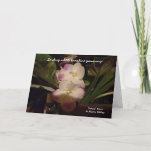 "SENDING A LITTLE SUNSHINE YOUR WAY" GREETING CARD KAART