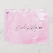 Sending Hugs Briefkaart (Voorkant / Achterkant)