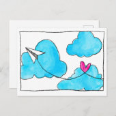 Sending Love Briefkaart (Voorkant / Achterkant)