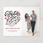 Sending Love Calligraphy Dove Valentijnsdag Card (Voorkant)