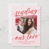 Sending Love Editable Color Valentijnsdag Kaart (Voorkant)