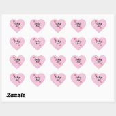 Sending Love Pink Heart Stickers (Vel)