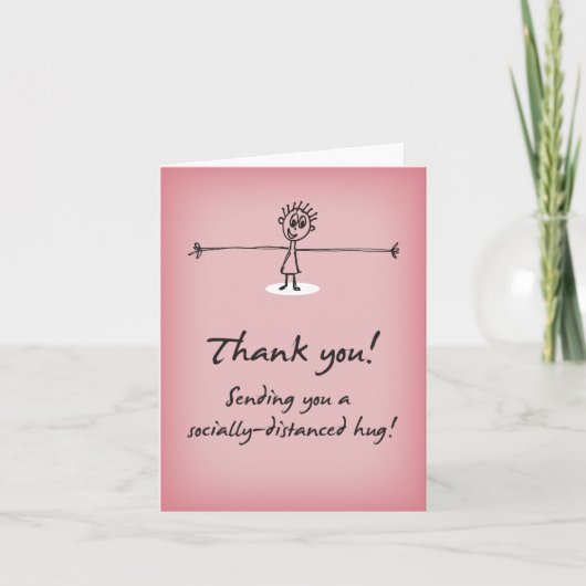 Sending Social Distanced Hug Bedankt (Voorkant)