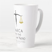 Seneca et l'âme de Nero Latte Mug (Angle droit)