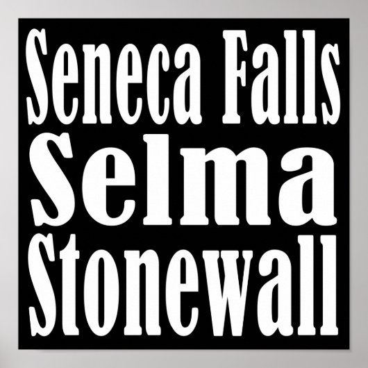 Seneca Falls Selma Stonewall Poster (Devant)