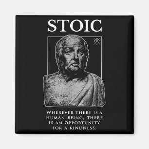 Seneca "gelegenheid voor een vriendelijkheid" stoï magneet