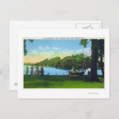 Seneca Lake Park Scene Briefkaart (Voorkant / Achterkant)