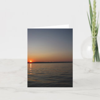 Seneca Lake Sunset Note Card Kaart