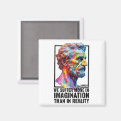 Seneca Overthinking Quote Stoïcisme Moderne Stoïci Magneet (Voorkant / Achterkant)