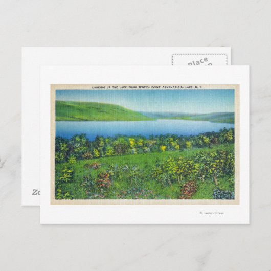 Seneca Point-Uitzicht van het meer Briefkaart (Voorkant / Achterkant)