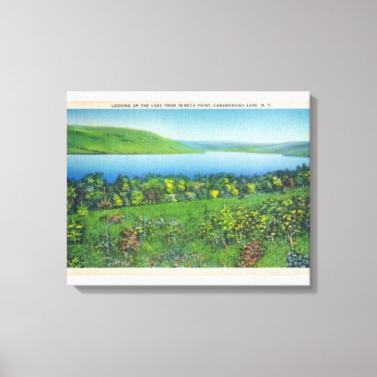 Seneca Point-Uitzicht van het meer Canvas Afdruk (Voorkant)