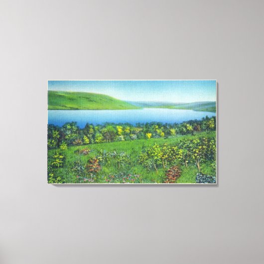 Seneca Point-Uitzicht van het meer Canvas Afdruk (Voorkant)