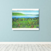 Seneca Point-Uitzicht van het meer Canvas Afdruk (Insitu (Houten vloer))