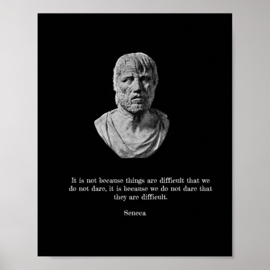 Seneca Poster - Stoic Philosophy (Voorkant)