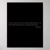 Seneca Quote over het leven - Het oude Rome - Stoï Poster (Voorkant)
