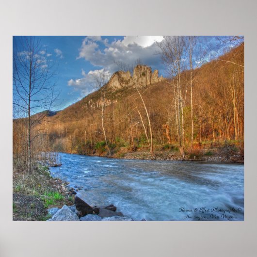 Seneca Rocks HDR Poster (Voorkant)