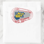 Seneca Rocks Klibing Carabiner Rechthoekige Sticker (Tas)