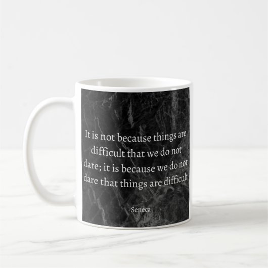 Seneca Stoic Citation Mug (Gauche)