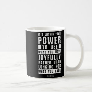 Seneca Stoïcijnse wijsbegeerte citaat Inspirerend Koffiemok