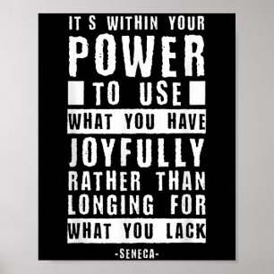 Seneca Stoïcijnse wijsbegeerte citaat Inspirerend  Poster