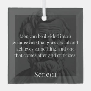 Seneca's Division: De Doers en de Critici Glas Ornament