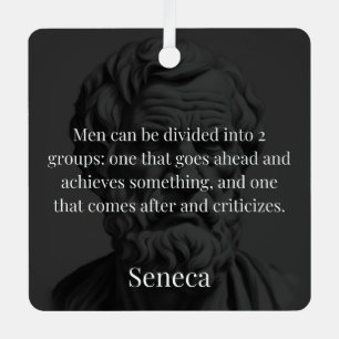 Seneca's Division: De Doers en de Critici Metalen Ornament