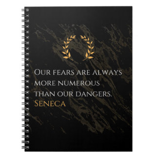 Seneca's Insight: Angsten in vergelijking met echt Notitieboek