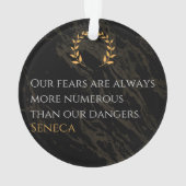 Seneca's Insight : Les peurs comparées aux dangers (dos)