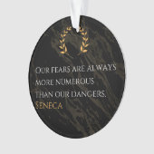 Seneca's Insight : Les peurs comparées aux dangers (devant)